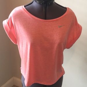 SALE...Nike pink/hint of yellow dri- fit top